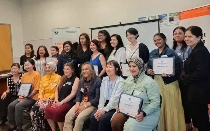 Participants engaged in the PIRS women's leadership training